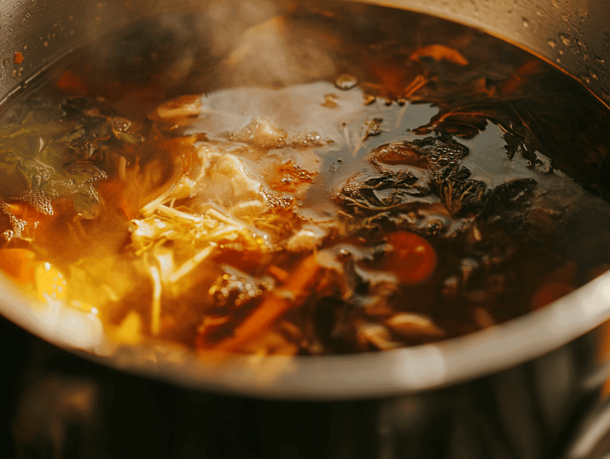 Zero Waste Cooking: Vegetable Broth from Scraps Homemade Vegetable Broth Made From Kitchen Scraps